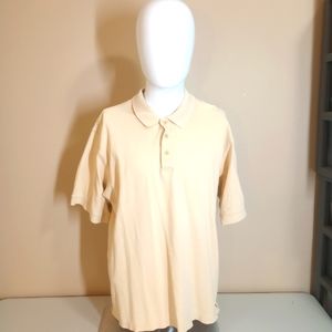 LL Bean men's cream Polo extra large
